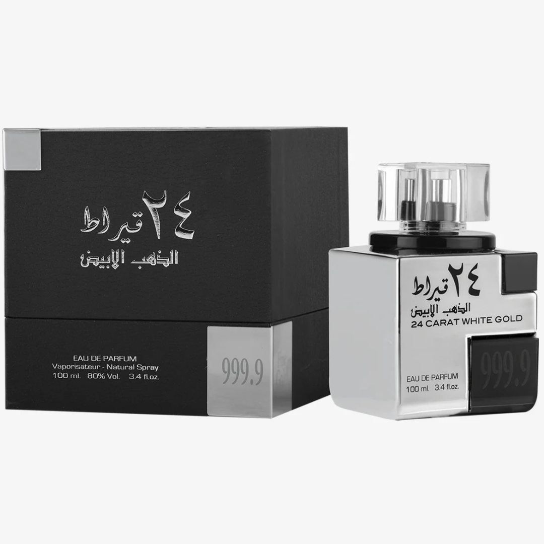 24 Carat White Gold Unisex 100ml Edp Lattafa