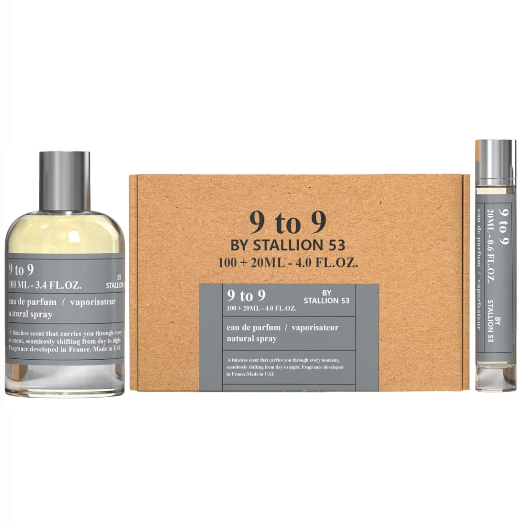 9 To 9 Stallion 53 Unisex 2pzs 100ml Edp + Decant