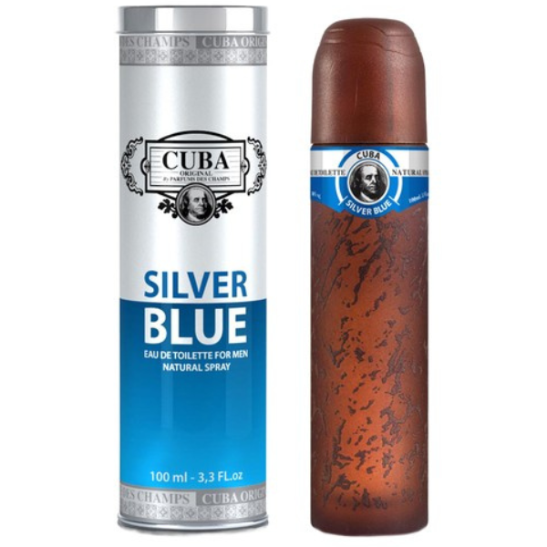 Cuba Silver Blue Hombre 100ml Edt Perfums Des Champs