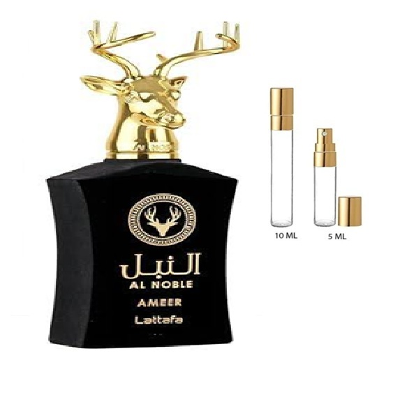 Decant Al Noble Ameer Negro Unisex  Edp Lattafa · 10 ml