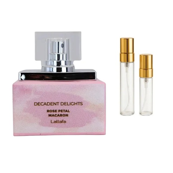 Decant Decadent Delights Rose Petal Macaron Unisex Edp Lattafa · 5 ml