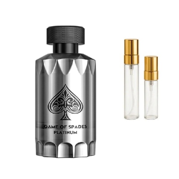 Decant Game Of Spades Platinum Perfume Unisex Jo Milano · 10 ml