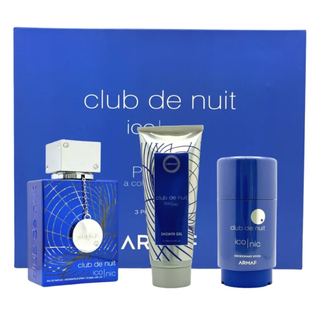 Estuche Armaf Iconic Unisex 3pzs 105ml Edp + Gel De Baño + Desodorante