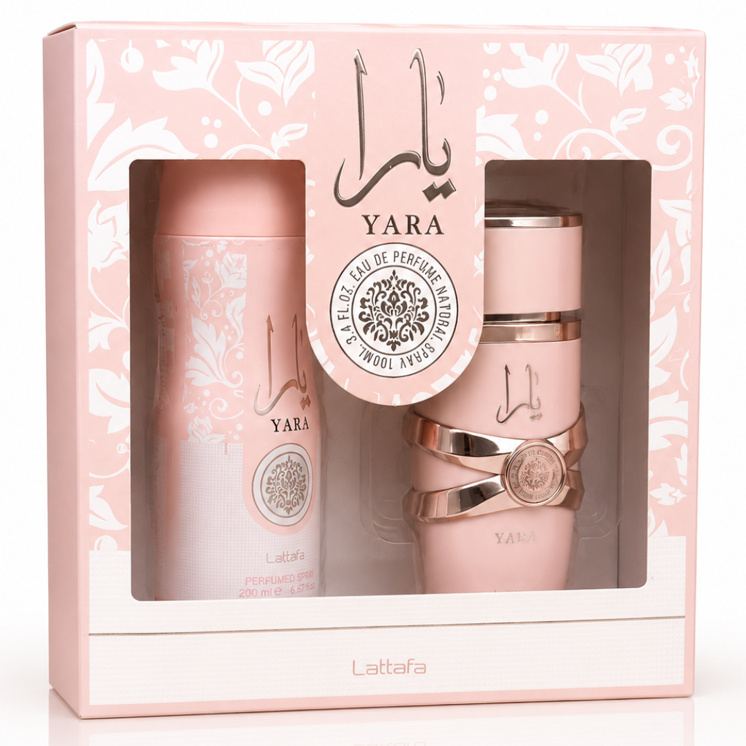 Estuche Lattafa Yara Mujer 2pzs 100ml Edp + Splash Yara