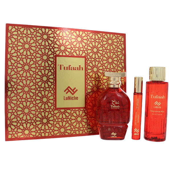 Estuche Luniche Tufaah Unisex 3pzs 100ml Edp + 10ml Edp + Mist