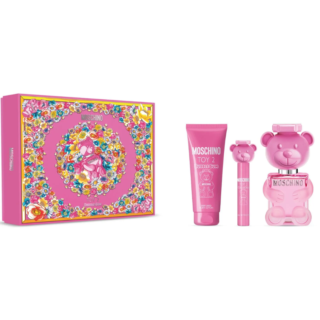 Estuche Moschino Toy 2 Bubble Mujer 3pzs 100ml Edt + 10ml Edt + Crema