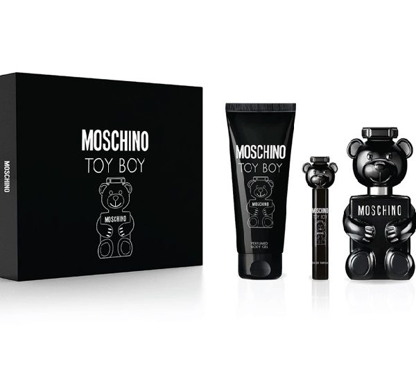 Estuche Moschino Toy Boy Hombre 3pzs 100ml Edp + 10 Ml + Gel De Baño