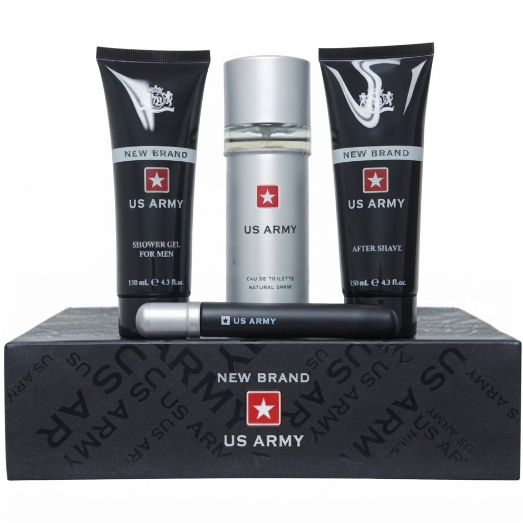 Estuche Prestige Perfums Commando Hombre 4pzs 100ml Edt + 15ml Edt + Gel De Baño + After Shave