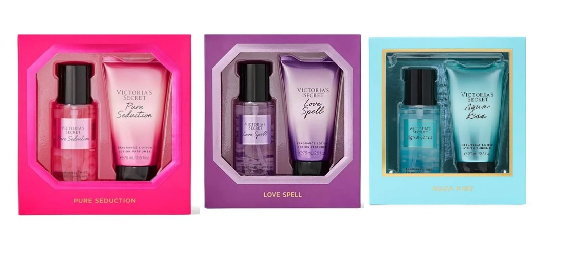 Estuche Victoria´s Secret 2pzs 75ml Cada Uno Splash + Crema Variedad De Fragancias