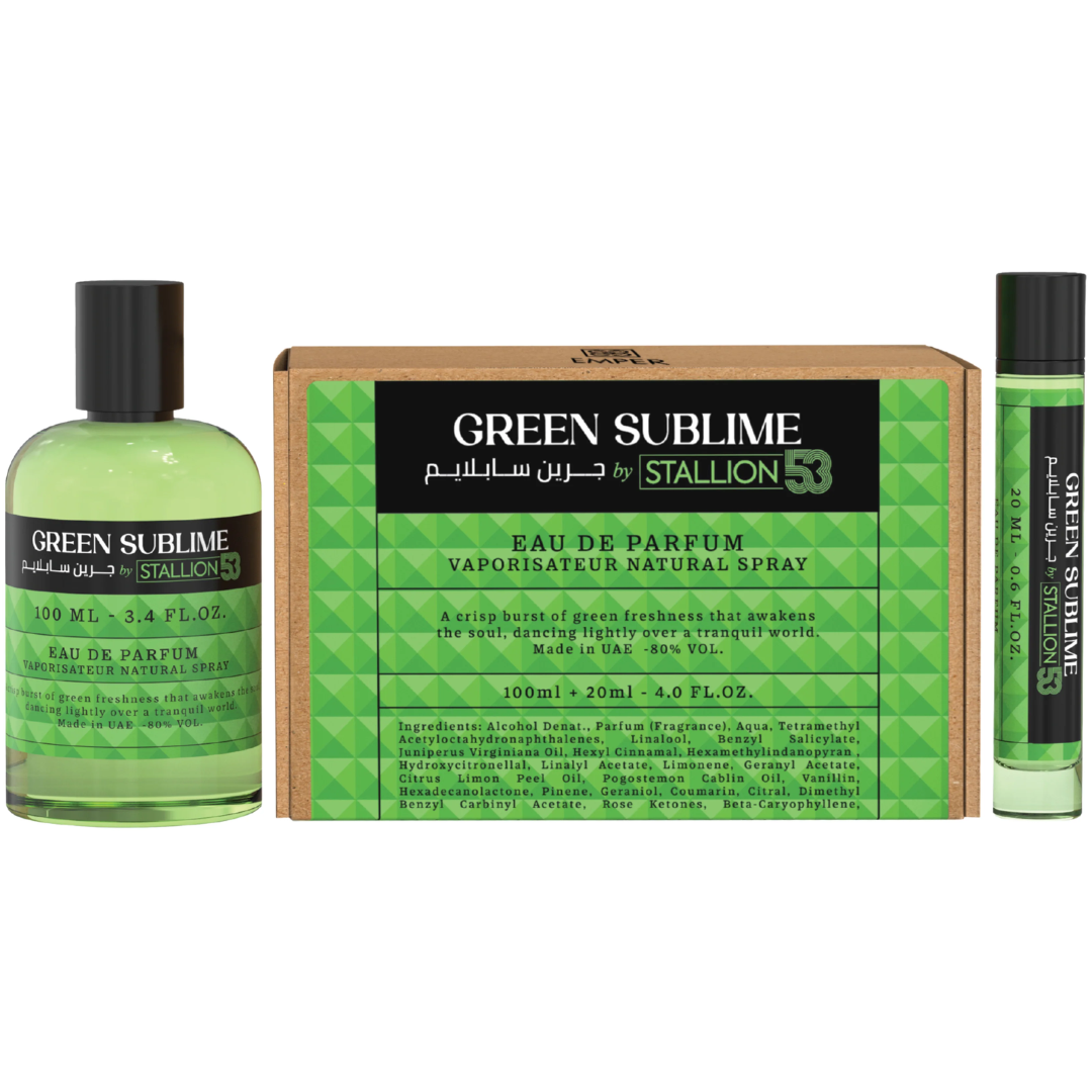 Green Sublime By Stallion 53 Unisex 100ml Edp + 20 Ml Edp Emper