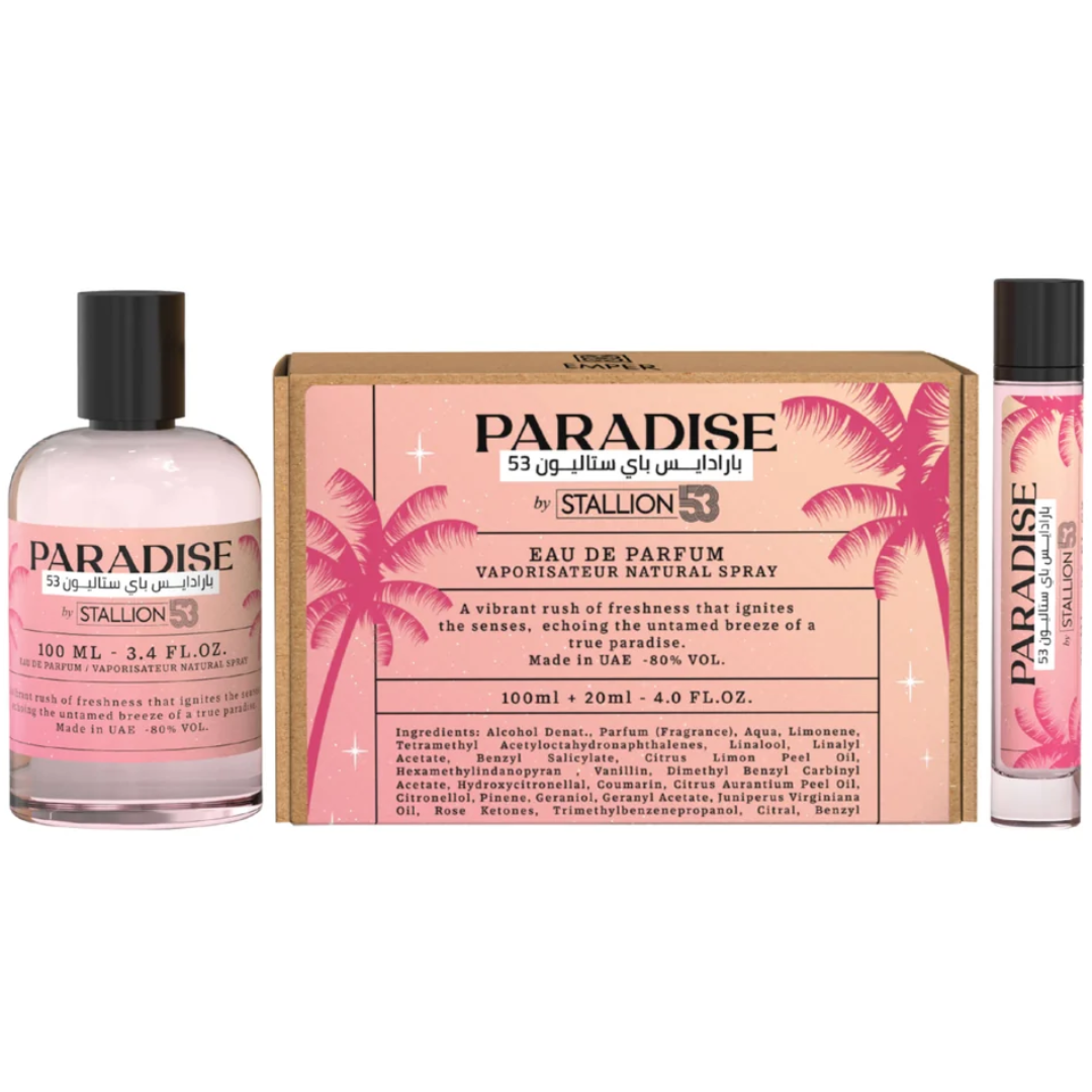 Paradise By Stallion 53 Unisex 100ml Edp + 20 Ml Edp Emper