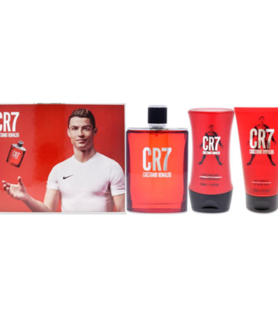 Estuche Cristiano Ronaldo Cr7 Hombre 3pzs 100ml Edt + Gel De Baño + Splash