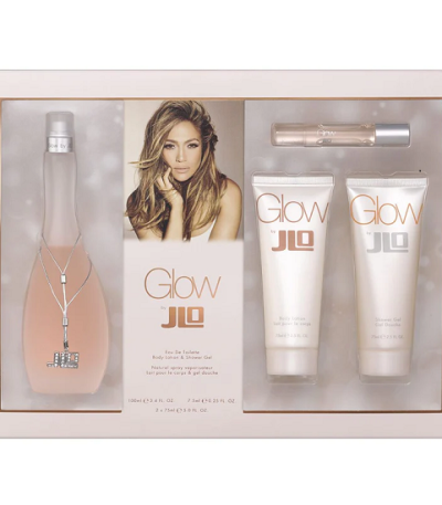 Estuche Jennifer Lopez Glow Mujer 3pzs 100ml Edt + Crema + Shower Gel