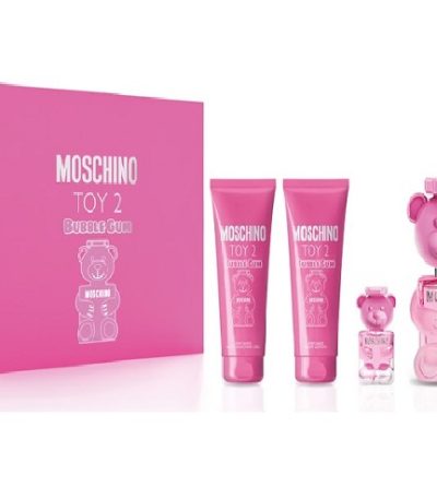 Estuche Moschino Toy 2 Bubble Mujer 4pzs 100ml Edt + 5ml Edt + Crema + Gel De Baño