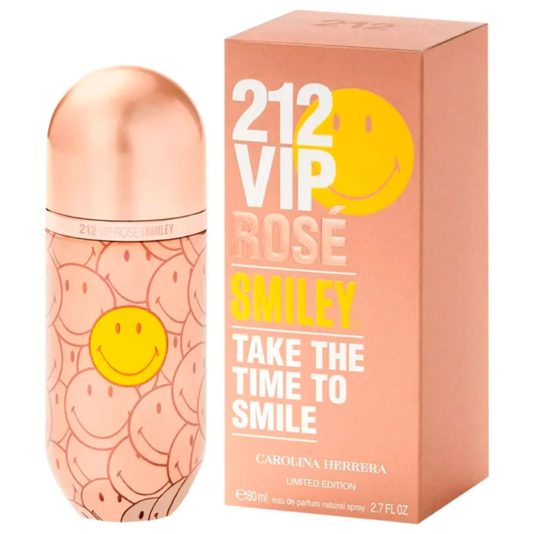 212 Vip Rose Smiley Mujer 80ml Edp Carolina Herrera