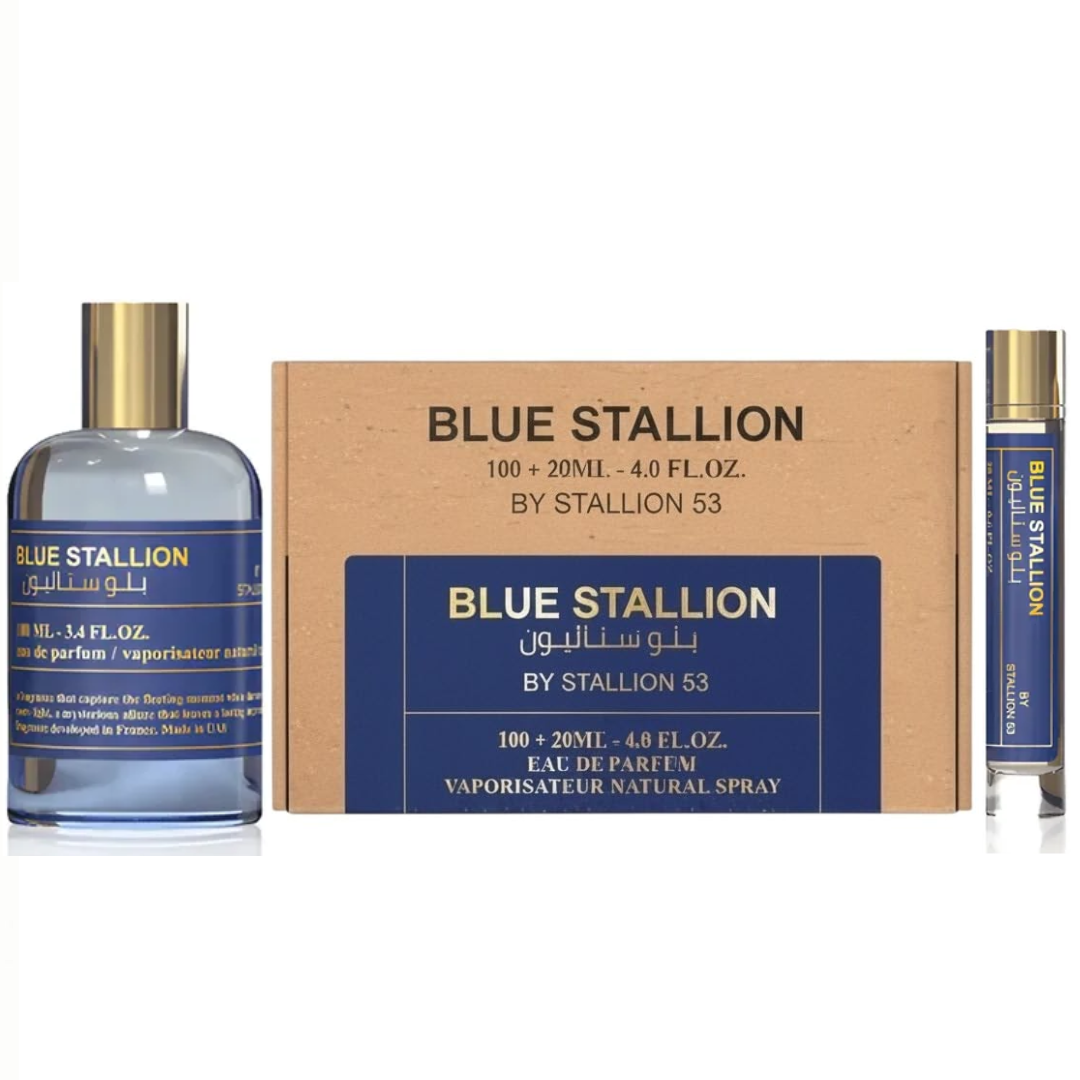 Blue Stallion By Stallion 53 Unisex 100ml Edp + 20ml edp