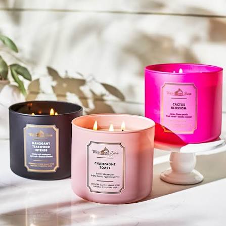 Candelas 3 Mechas Body & Body Works Variedad De Aromas