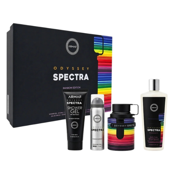 Estuche Armaf Odyssey Spectra Unisex 4pzs 100ml Edp + Splash + Spray + Crema