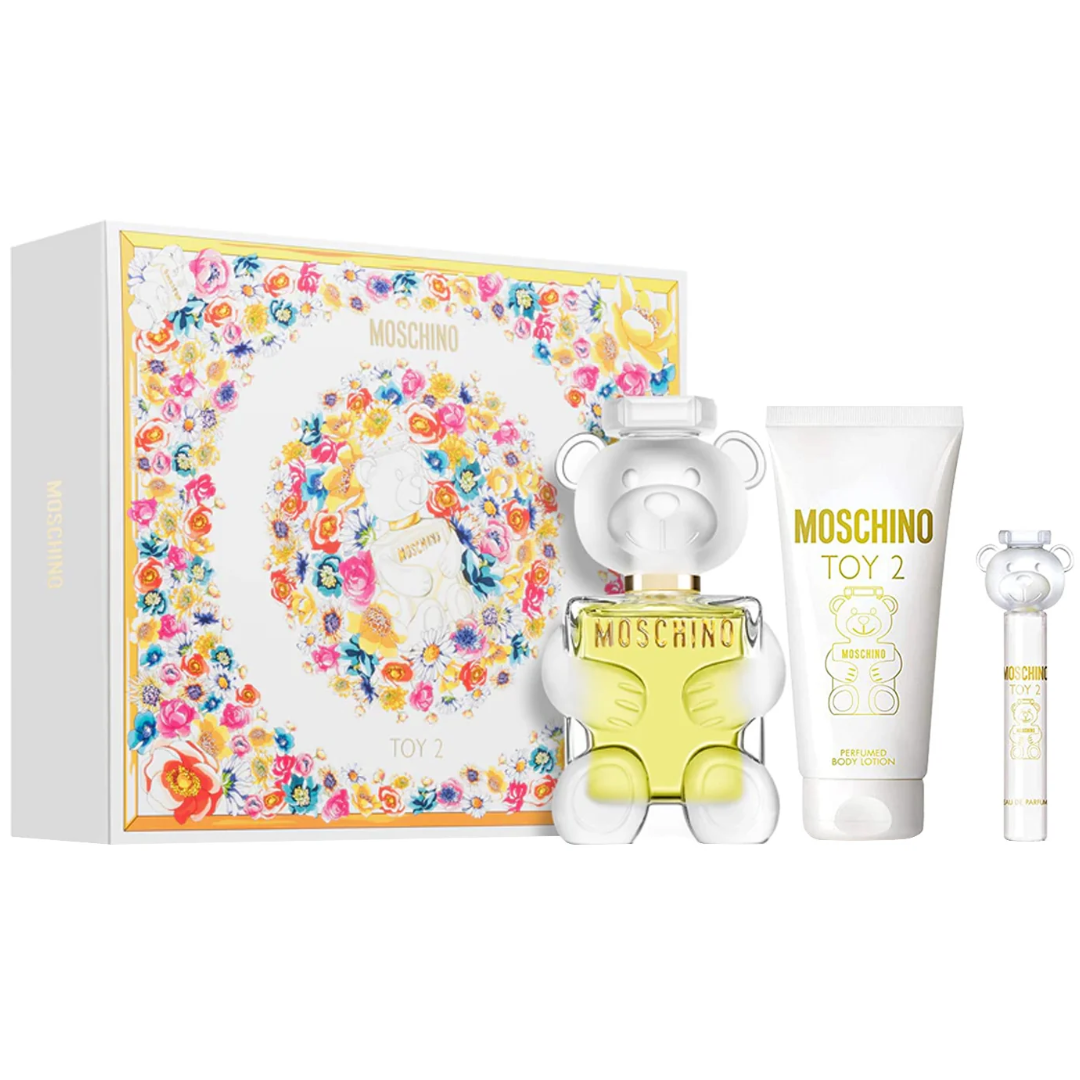 Estuche Moschino Toy 2 Mujer 3pzs 100ml Edp + 10ml Edp + Crema