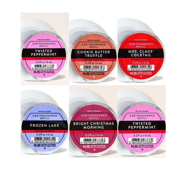 Fragancias Para Difusor De Carro Bath & Body Works Variedad