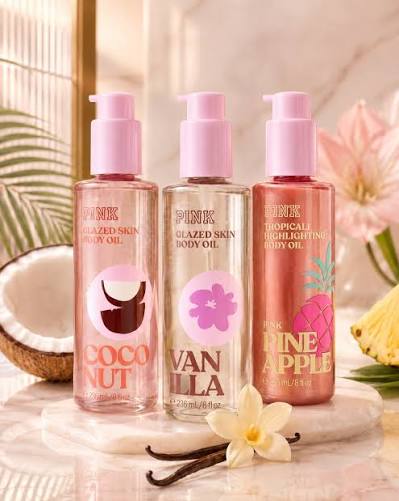 Pink Tropicali Highlighting Body Oil Victoria´s Secret