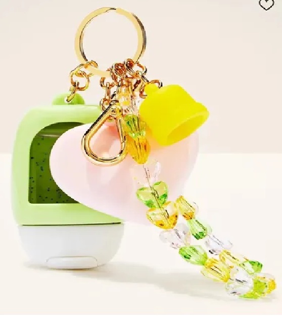 Porta Gel Antibacterial Bolsillo Pulsera Amarilla Con Verde Bath & Body Works